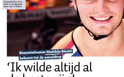 Baanwielrenner Matthijs Büchli wil altijd de beste zijn